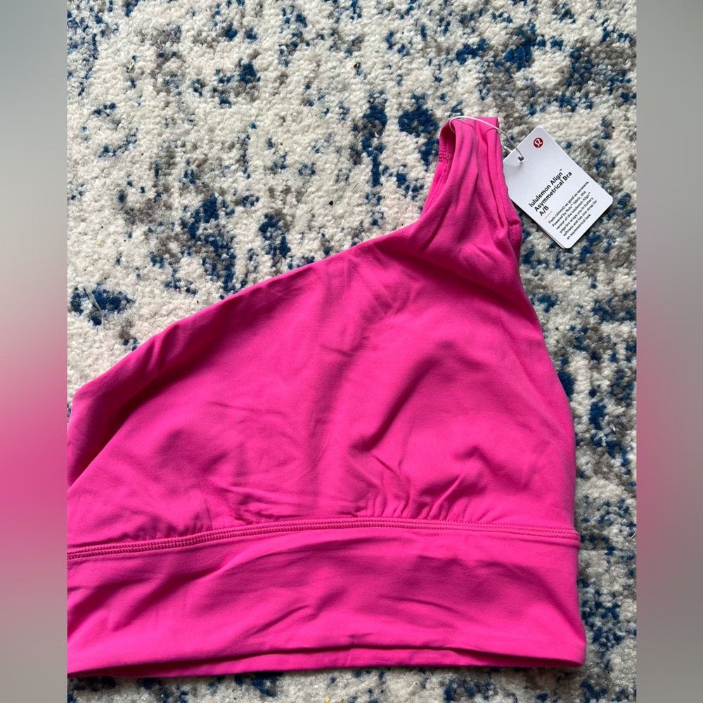 SONIC PINK lululemon asymmetrical align bra size 4